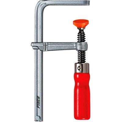 Morsetto Piher - Vite in acciaio forgiato - 16cm - Testa piatta - Impugnatura in legno Morsetto Piher - Vite in acciaio forgiato - 16cm - Testa piatta - Impugnatura in legno