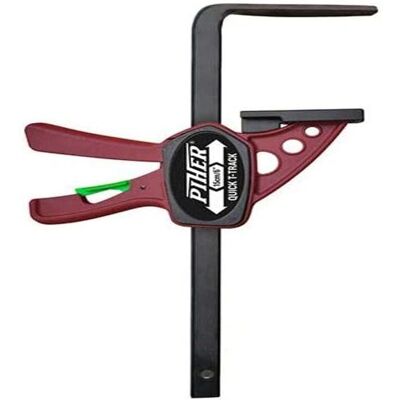 Piher Quick T-Track Clamp - Woodworking Machine Guide - 7x15cm Piher Quick T-Track Clamp - Woodworking Machine Guide - 7x15cm