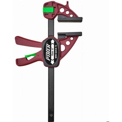 Pince rapide Piher Mini Quick - 30cm - Réversible, 75kg - Publicité Pince rapide Piher Mini Quick - 30cm - Réversible, 75kg - Publicité
