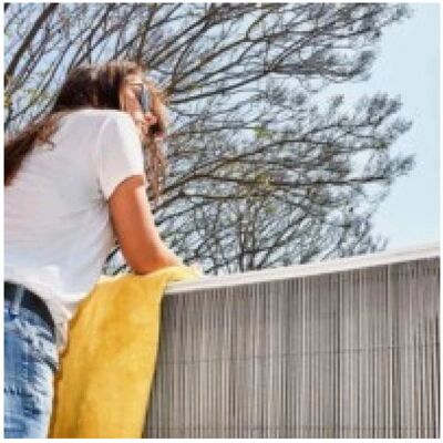 Valla de mimbre ecológico Catral Arella gris claro - 2m x 3m Valla de mimbre ecológico Catral Arella gris claro - 2m x 3m