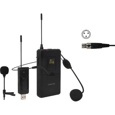 Fonestar Drahtloses Mikrofon - UHF, Schwarz - Mikrofon, Bluetooth, Tragbar Fonestar Drahtloses Mikrofon - UHF, Schwarz - Mikrofon, Bluetooth, Tragbar