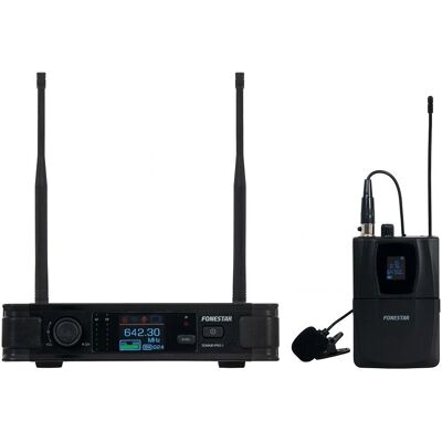 Fonestar SONAIR-PRO-1P - Sistema de microfone de lapela sem fio UHF Fonestar SONAIR-PRO-1P - Sistema de microfone de lapela sem fio UHF