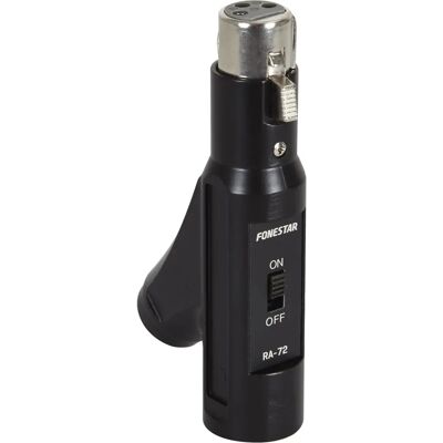 Adaptador de micrófono Fonestar RA-72 - Negro - Accesorio para micrófono Adaptador de micrófono Fonestar RA-72 - Negro - Accesorio para micrófono