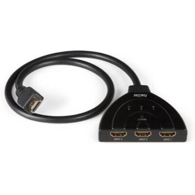 Câble HDMI Fonestar FO-373 - 0,5m - Noir - Sélecteur HDMI 3x1 - Publicité Câble HDMI Fonestar FO-373 - 0,5m - Noir - Sélecteur HDMI 3x1 - Publicité