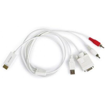 Adaptador HDMI para VGA Fonestar FO-410 - Cabo de vídeo de 0,90 m branco Adaptador HDMI para VGA Fonestar FO-410 - Cabo de vídeo de 0,90 m branco