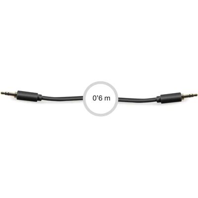 FONESTAR AA-709N-060 - 0,6m Audio Kabel - Jack 3,5mm Mannelijk-Mannelijk FONESTAR AA-709N-060 - 0,6m Audio Kabel - Jack 3,5mm Mannelijk-Mannelijk