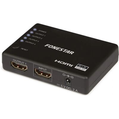 Divisor HDMI 4K Fonestar FO-554 - Distribuição de Vídeo Divisor HDMI 4K Fonestar FO-554 - Distribuição de Vídeo