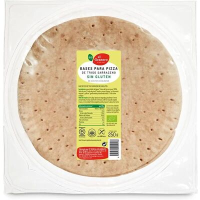 Base de pizza orgânica de trigo sarraceno - Sem glúten Base de pizza orgânica de trigo sarraceno - Sem glúten