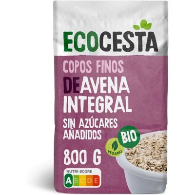Copos de avena integral Ecocesta - Alto contenido en fibra, Vegano Copos de avena integral Ecocesta - Alto contenido en fibra, Vegano