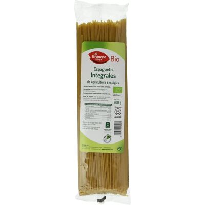El Granero Integral Espaguetis Integrales Bio 500 g - Pasta El Granero Integral Espaguetis Integrales Bio 500 g - Pasta