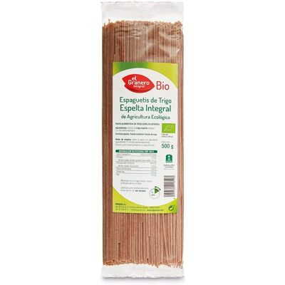 El Granero Integral Espaguete de espelta integral biológica - Spaghetti El Granero Integral Espaguete de espelta integral biológica - Spaghetti