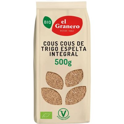 El Granero Cuscuz de espelta integral orgânico - Orgânico, Alto em fibras, Versátil El Granero Cuscuz de espelta integral orgânico - Orgânico, Alto em fibras, Versátil