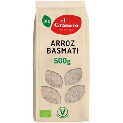 El Granero Arroz Basmati Orgânico - 500 g, Longo grão El Granero Arroz Basmati Orgânico - 500 g, Longo grão