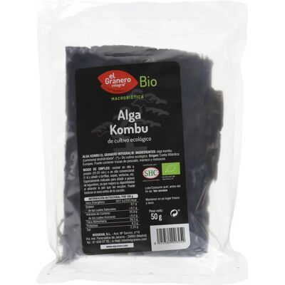 Algas Kombu Orgánicas de Granero - 50g - Alga marina Algas Kombu Orgánicas de Granero - 50g - Alga marina