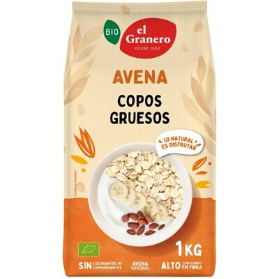 El Granero Integral Organic Whole Oat Flakes - 1kg El Granero Integral Organic Whole Oat Flakes - 1kg