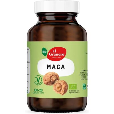 El Granero Integral Bio Maca 100 + 20Kaps - Nahrungsergänzung El Granero Integral Bio Maca 100 + 20Kaps - Nahrungsergänzung