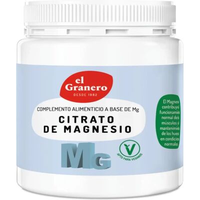 El Granero Integral Magnesium citrate 250 g of powder - Powder El Granero Integral Magnesium citrate 250 g of powder - Powder
