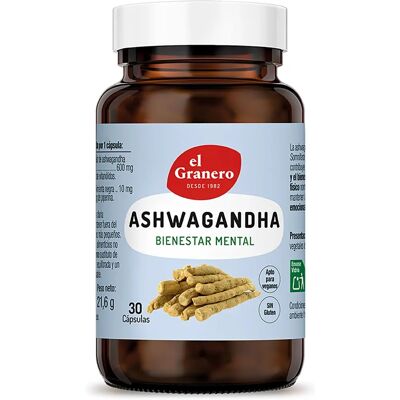 El Granero Integral Ashwagandha - 600mg Cápsulas - Apoya Resistencia y Vitalidad El Granero Integral Ashwagandha - 600mg Cápsulas - Apoya Resistencia y Vitalidad