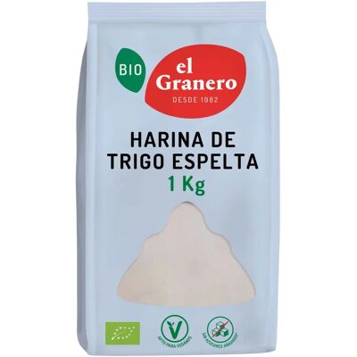 Harina de espelta blanca orgánica Granero - Sin gluten, 1kg Harina de espelta blanca orgánica Granero - Sin gluten, 1kg