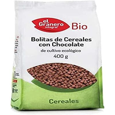 El Granero Integral Bio Schokoladen-Cereal Balls - Knusprig, 400g El Granero Integral Bio Schokoladen-Cereal Balls - Knusprig, 400g