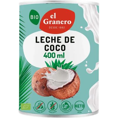 Leite de coco orgânico 400 ml - El Granero Integral - Leite de coco Leite de coco orgânico 400 ml - El Granero Integral - Leite de coco