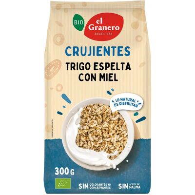 El Granero Integral Trigo Espelta Hinchado con Miel - Orgánico, 300g El Granero Integral Trigo Espelta Hinchado con Miel - Orgánico, 300g