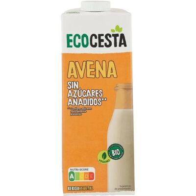 Bebida de avena orgánica sin azúcar añadido - 1L Bebida de avena orgánica sin azúcar añadido - 1L