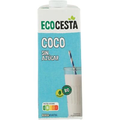 Ecocesta Bebida Vegetal Orgánica de Coco - Sin Azúcar, Vegana Ecocesta Bebida Vegetal Orgánica de Coco - Sin Azúcar, Vegana