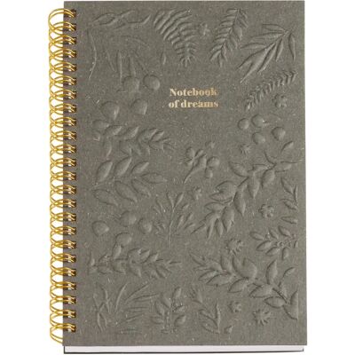Miquelrius British Bloom Carnet A5 Spirale Dorée 80 Pages Miquelrius British Bloom Carnet A5 Spirale Dorée 80 Pages