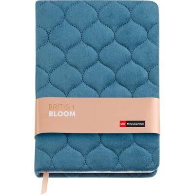Miquelrius British Bloom Cahier Velours Bleu à Points - Cahier Miquelrius British Bloom Cahier Velours Bleu à Points - Cahier