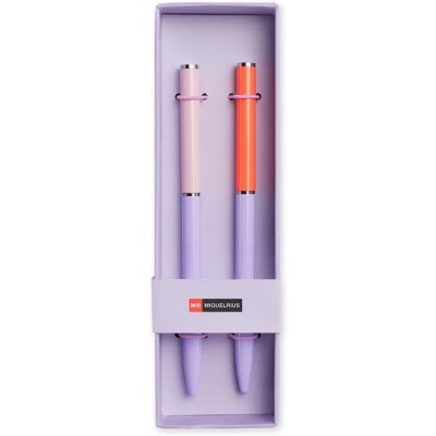 Set de 2 stylos fins violets Miquelrius - Stylo Set de 2 stylos fins violets Miquelrius - Stylo