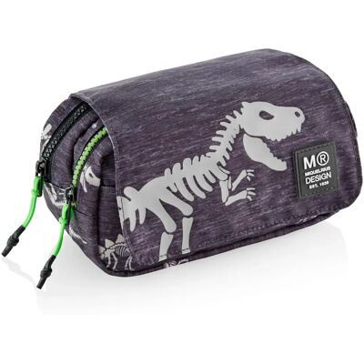 Miquelrius Gray Dinosaur Dinosaur-Glow Pencil Case - Pencil Case Miquelrius Gray Dinosaur Dinosaur-Glow Pencil Case - Pencil Case