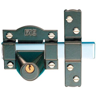 Cerradura de puerta de acero gris oscuro Fac Seguridad 03014030 - Cerradura/cerrojo Cerradura de puerta de acero gris oscuro Fac Seguridad 03014030 - Cerradura/cerrojo