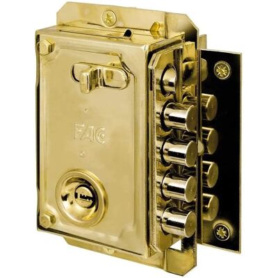 FAC S90 P Cerradura de Seguridad - Cerradura de alta seguridad con 4 pasadores FAC S90 P Cerradura de Seguridad - Cerradura de alta seguridad con 4 pasadores