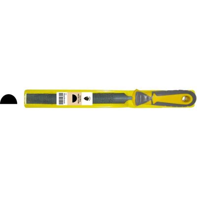 Erizo Halfronde Vijl - 6 inch, bimateriaal handvat, plastic etui Erizo Halfronde Vijl - 6 inch, bimateriaal handvat, plastic etui
