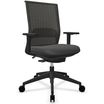 Silla de Oficina Serie 30 ACTIU - Brazos ajustables, Tejido, Negro Silla de Oficina Serie 30 ACTIU - Brazos ajustables, Tejido, Negro