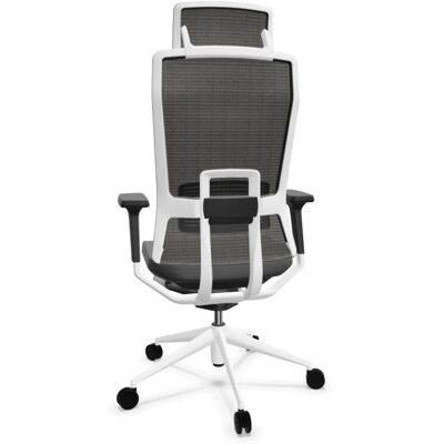 Silla de Oficina ACTIU Tnk Flex Blanco/Negro - Ergonómica, Ajustable Silla de Oficina ACTIU Tnk Flex Blanco/Negro - Ergonómica, Ajustable