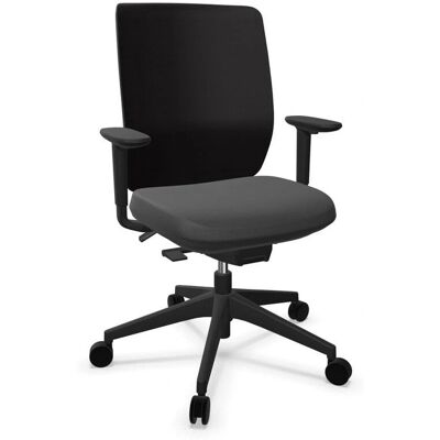 Silla de Oficina Actiu Trim 30 - Respaldo Ajustable, Tela Negra Silla de Oficina Actiu Trim 30 - Respaldo Ajustable, Tela Negra