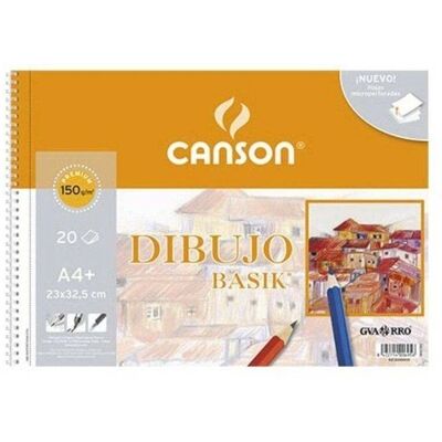 Canson C200400695 Caderno de desenho branco A4 - Caderno de desenho Canson C200400695 Caderno de desenho branco A4 - Caderno de desenho