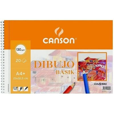Bloc Dessin Spirale Canson A4+ 20 Feuilles 130G - Bloc de dessin - Publicité Bloc Dessin Spirale Canson A4+ 20 Feuilles 130G - Bloc de dessin - Publicité