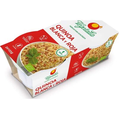 Quinoa Blanca y Roja Orgánica Vegetalia - 125g - Vegana y Sin Gluten Quinoa Blanca y Roja Orgánica Vegetalia - 125g - Vegana y Sin Gluten