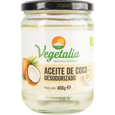 Aceite de coco desodorizado orgánico Vegetalia - 400 g Aceite de coco desodorizado orgánico Vegetalia - 400 g