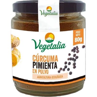 Vegetalia Cúrcuma y Pimienta Negra en Polvo - Especias Vegetalia Cúrcuma y Pimienta Negra en Polvo - Especias