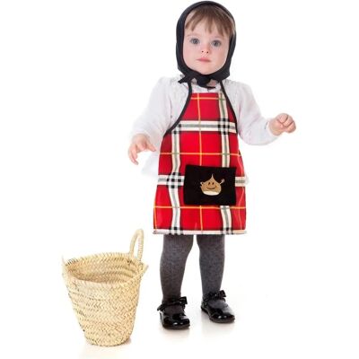 BigBuy Kastanjesäljare Barnkostym - Röd/Svart BigBuy Kastanjesäljare Barnkostym - Röd/Svart