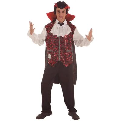 Costume da Vampiro BigBuy - M/L - 4 Pezzi Costume da Vampiro BigBuy - M/L - 4 Pezzi