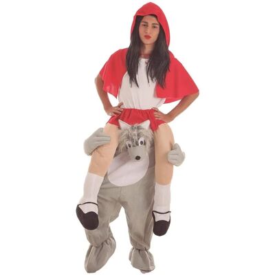 Costume per adulti con sedile - Lupo Ferocioso M/L - Cappuccetto Rosso Costume per adulti con sedile - Lupo Ferocioso M/L - Cappuccetto Rosso