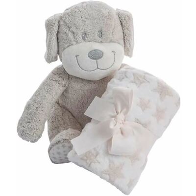 Coffret Cadeau Bébé Coralina BigBuy - Jouet en Peluche Chien & Couverture Coffret Cadeau Bébé Coralina BigBuy - Jouet en Peluche Chien & Couverture