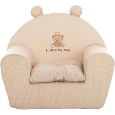 BigBuy Poltrona Bambini - Beige - 44x34x53cm - Poltrona Bambini BigBuy Poltrona Bambini - Beige - 44x34x53cm - Poltrona Bambini