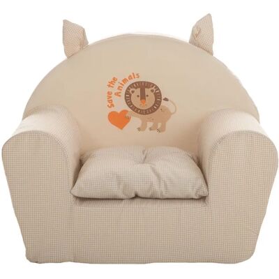 BigBuy Sillón Infantil Jungla - Sillón Infantil, Jungla, Beige BigBuy Sillón Infantil Jungla - Sillón Infantil, Jungla, Beige