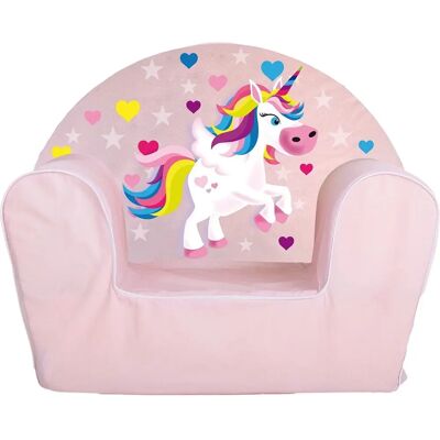 BigBuy Poltrona per Bambini - Unicorno Rosa Chiaro - Poltrona BigBuy Poltrona per Bambini - Unicorno Rosa Chiaro - Poltrona